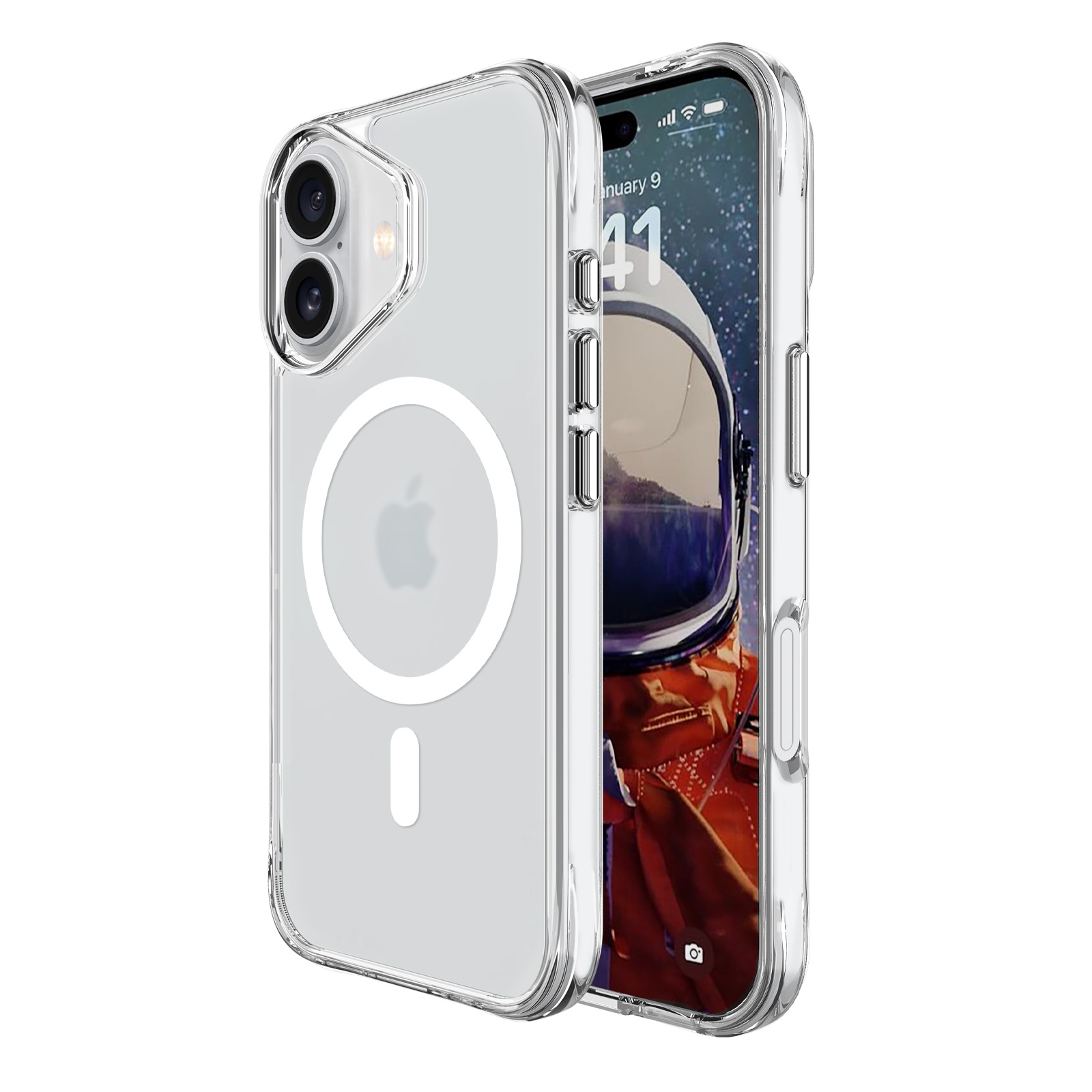 Etui Premium RESPO Ghost Mag z MagSafee, przezroczyste do iPhone'a 17| supershield.pl
